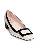 Belle Vivier 45MM Patent Leather Buckle Pumps