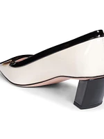 Belle Vivier 45MM Patent Leather Buckle Pumps