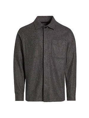 Cashmere Jersey Shirt Jacket