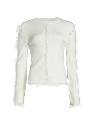 Alma Fringe-Seam Top