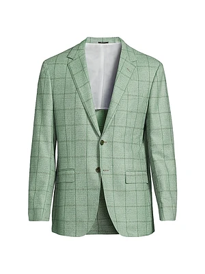 Windowpane Wool Sport Jacket