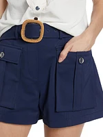 Cornelia Belted Utility Shorts