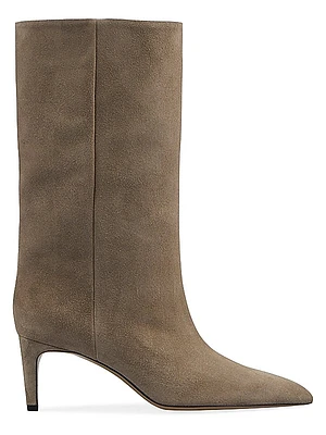 60MM Suede Mid-Calf Boots