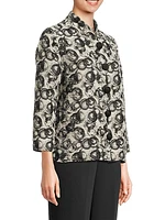 Circle Jacquard Easy-Fit Jacket