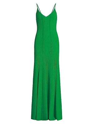 Pamila Rib-Knit Maxi Dress