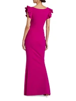 Beaurisse Ruffle Gown