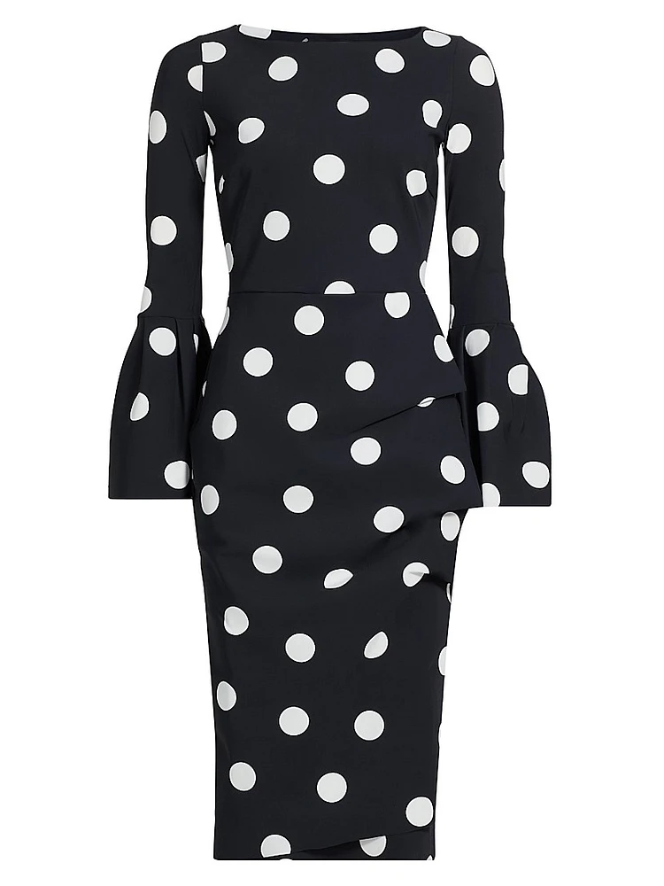 Addax Polka Dot Cocktail Dress