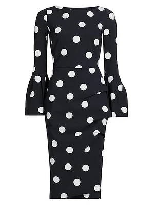 Addax Polka Dot Cocktail Dress