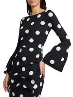 Addax Polka Dot Cocktail Dress