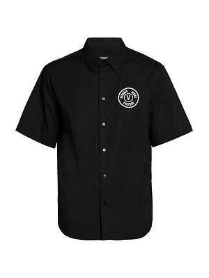 Logo Patch Cotton Shirt