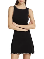 Sporty Contrast Cotton Minidress