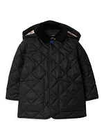 Baby Boy's & Little Hooded Quilted Coat