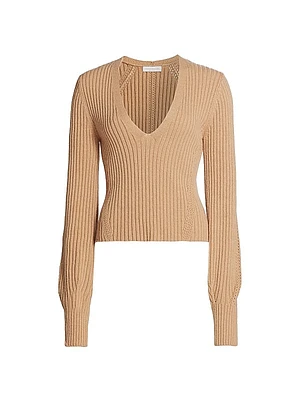 Aurinda Rib-Knit Sweater