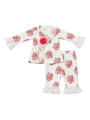 Baby Girl's Perfect Peony Criss Cross Set