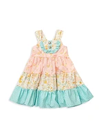 Little Girl's Sweet Treat Floral Cotton Dress