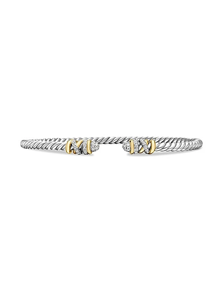 Petite Helena Classic Cable Bracelet in Sterling Silver