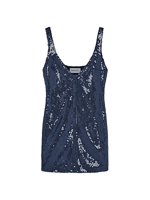 Hargen Sequin Embellished Minidress