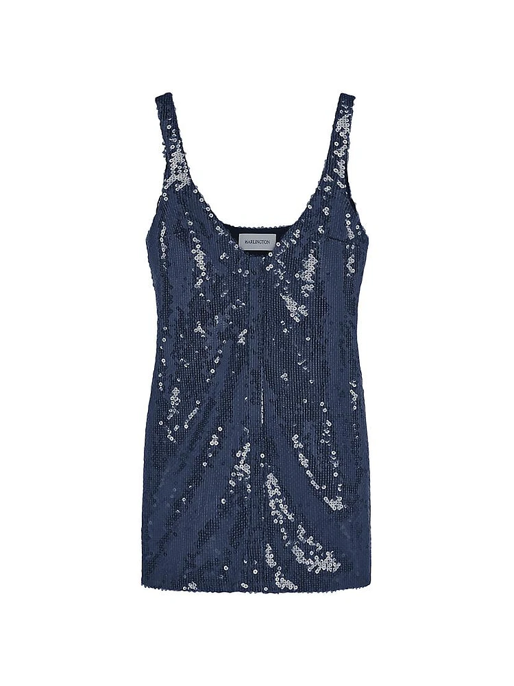 Hargen Sequin Embellished Minidress