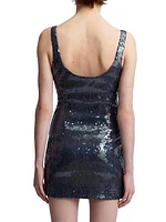 Hargen Sequin Embellished Minidress