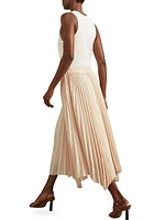 Marnie Pieced Pleated Dress