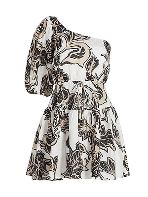 Alma Linen Floral Minidress