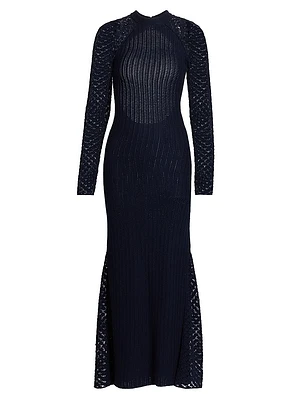 Pirqa Crocheted Cotton Maxi Dress