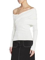 Twist Rib-Knit Sweater