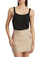 Metallic Knit Tank