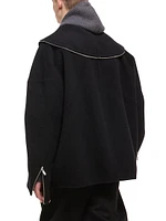 Wool Hooded Coat