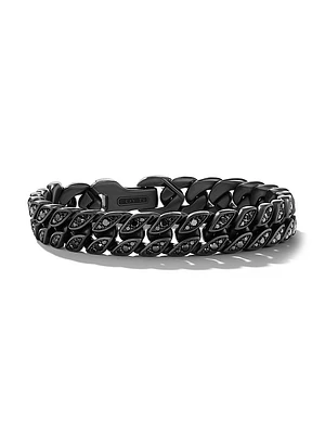 Curb Chain Bracelet Black Titanium