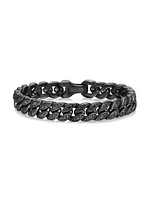 Curb Chain Bracelet Black Titanium