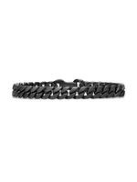Curb Chain Bracelet Black Titanium