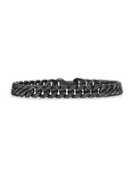 Curb Chain Bracelet Black Titanium