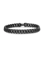 Curb Chain Bracelet Black Titanium