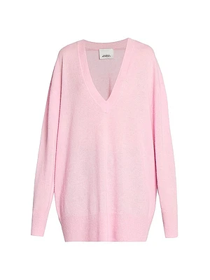 Larana Silk-Blend V-Neck Sweater