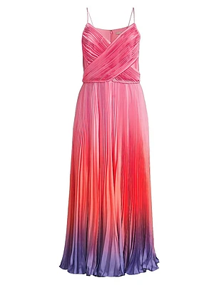 Fiji Pleated Midi Dress