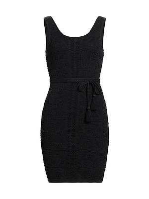 Bubble Pointelle Knit Minidress