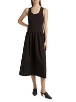 Malia Cotton Poplin Midi-Dress