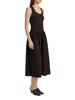 Malia Cotton Poplin Midi-Dress