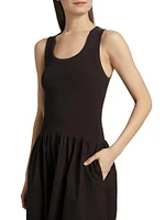 Malia Cotton Poplin Midi-Dress