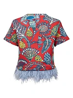 La Scala Tee with Feathers