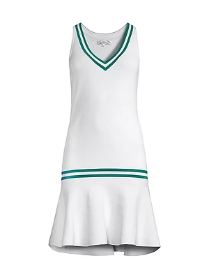 Sweater Drop Waist Tennis Dress