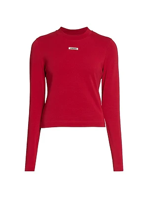 Gros Grain Logo Cotton T-Shirt