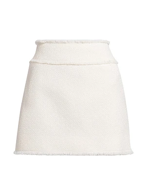 Wool-Blend Tweed Miniskirt