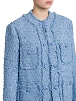Wool-Blend Double-Pocket Tweed Jacket
