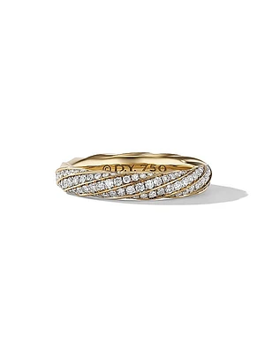 Cable Edge Band Ring in 18K Yellow Gold
