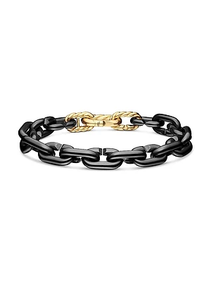 Chain Links Bracelet Black Titanium