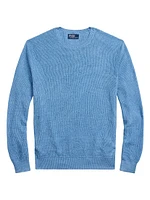 Linen Knit Crewneck Sweater