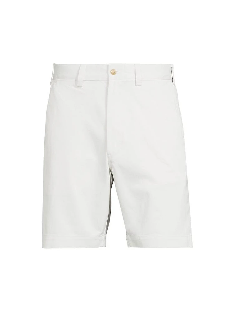 Cotton Flat-Front Shorts