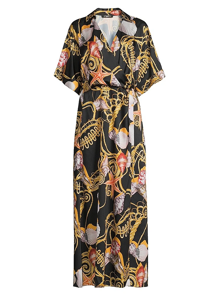 Winny Seashell Wrap Maxi Dress